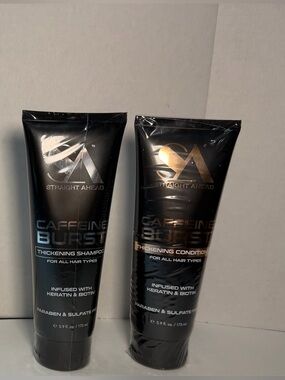 Straight Ahead Caffeine Burst Thickening Shampoo & Conditioner Set